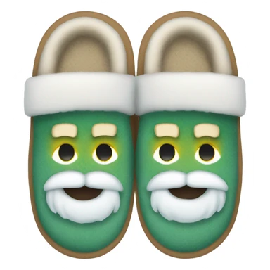 Comfortable Christmas slippers sticker