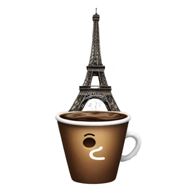 Coffee at Paris sticker