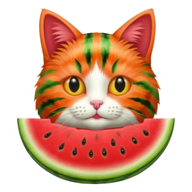Karpuzlu kedi sticker