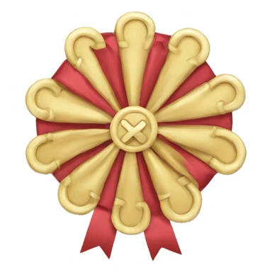 Equestrian rosette sticker