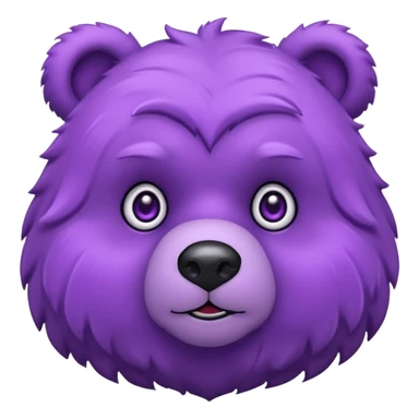 Purple colored bear 🐻  sticker