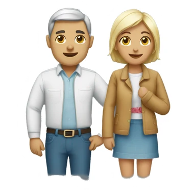 Wife and husband  sticker