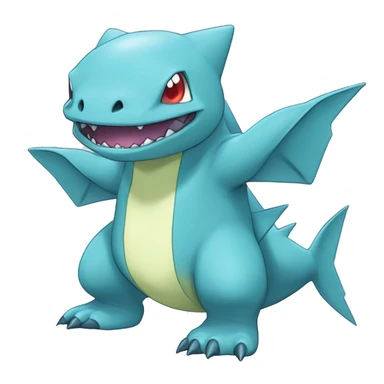 Blue Larvitar-Sharpedo-Gabite-Gible-Digimon Full Body sticker