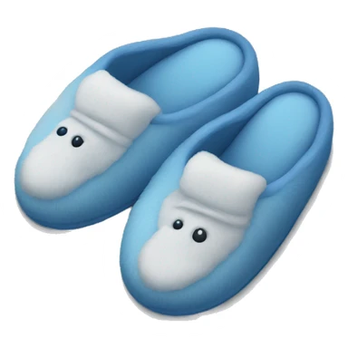 Blue slippers  sticker