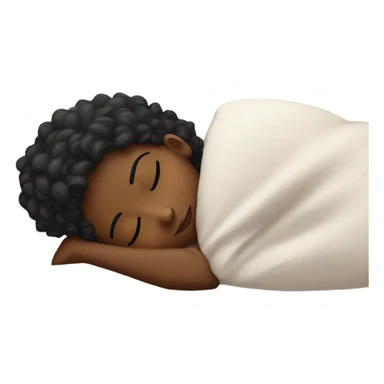 black girl sleeping sticker