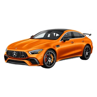 Mercedes amg gt 63 orange colour sticker