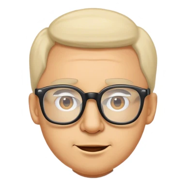 funny guy with glass sticker