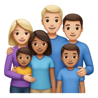 light full body family sticker