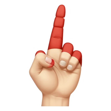 Foot sticking up the middle finger sticker