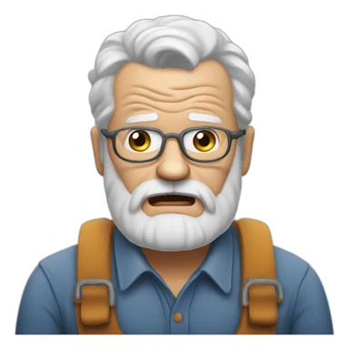 angry-grandpa-tractor sticker