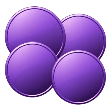 Coins purple sticker