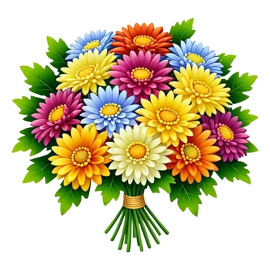 bouquet of chrysanthemums sticker