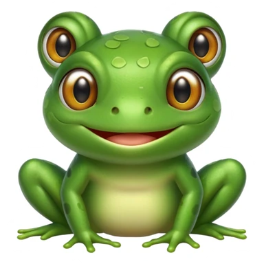 Cute Froggy with almond eyes sticker