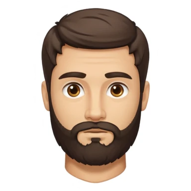 white ancient greek young man with beard sticker