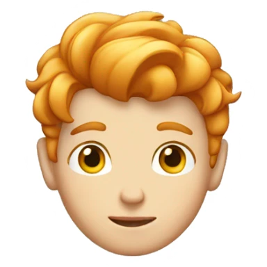 GINGER boy with blond streak of hair sticker