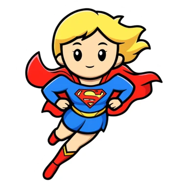 Supergirl from DC comics sticker