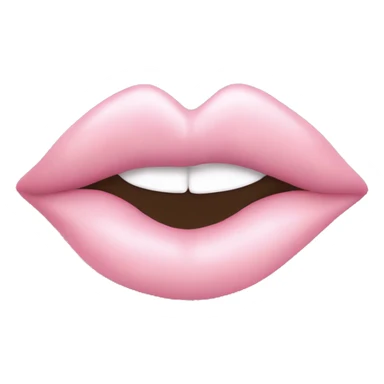 Light pink lips kiss sticker