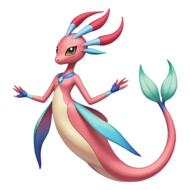Meloetta-Cresselia-Milotic-Pokémon-Fakémon-fusion, full body sticker