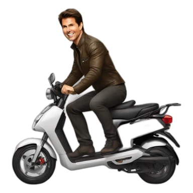 Tom Cruise lectric scooter  sticker