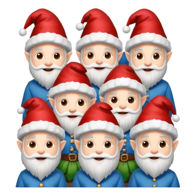 Gnomi natalizi sticker