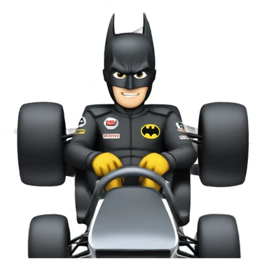 Batman in f1 car sticker