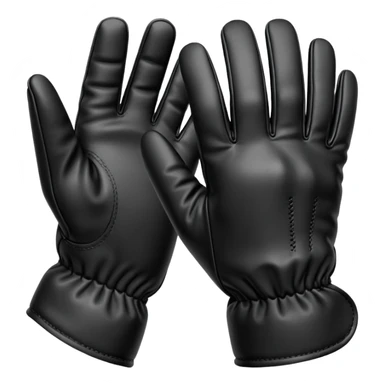 guantes negros hipica sticker