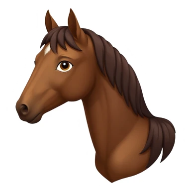 reading brown horse sticker