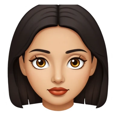 Beautiful, Mexican, dark hair, brown eyes, woman sticker