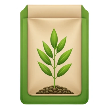 green seed packet pocket sticker