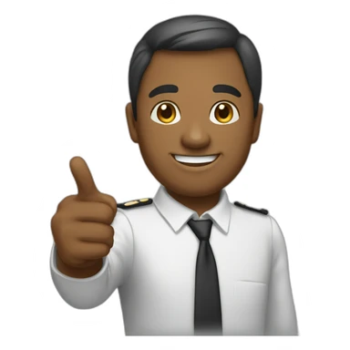 nice, with a smile and a nod while pointing a finger. sticker