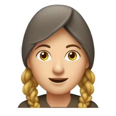 European rural woman sticker