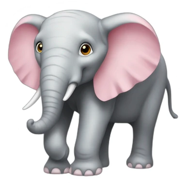 Éléphant rose sticker