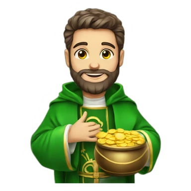 st patrick catholic cute happy sticker