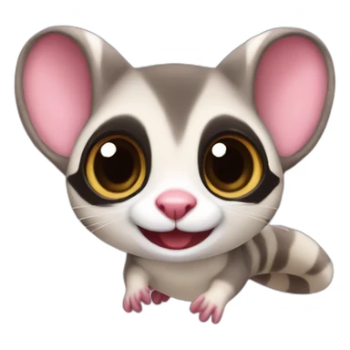 Sugar Glider Flying sticker