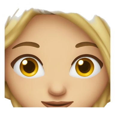 Medica Mulher Loira Jovem Olhos Azuis sticker