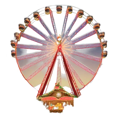 Karussell Riesenrad Weihnachtsmarkt  sticker