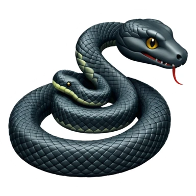 Snake black shadow sticker