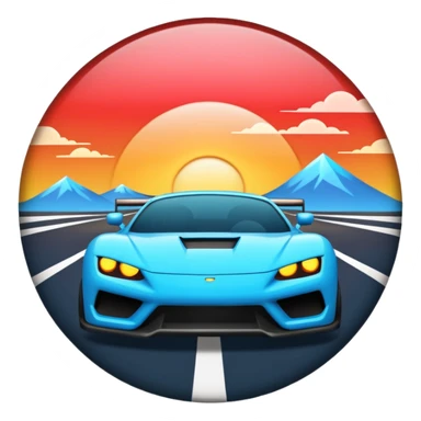 Horizon Chase Turbo logo sticker