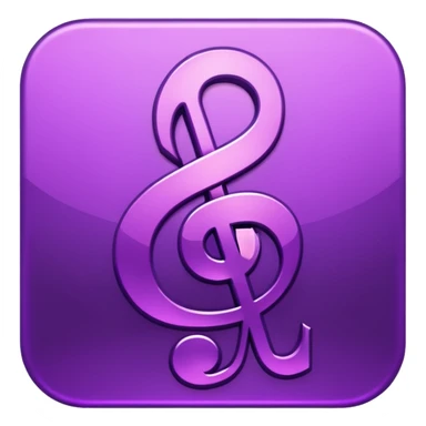 glitter symbol music purple cyberpunk sticker
