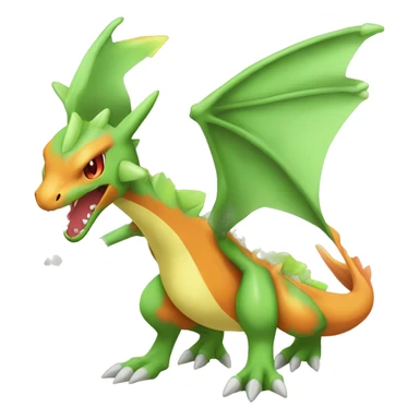 Flygon-Sceptile-Charizard-Fakemon full body sticker