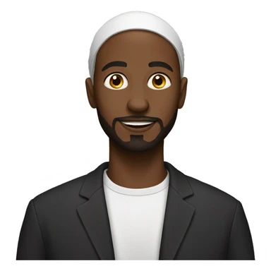 Black Muslim man sticker