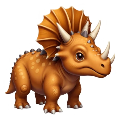 kind face of a triceratops  sticker