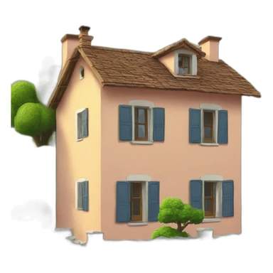 Chat sur maison sticker