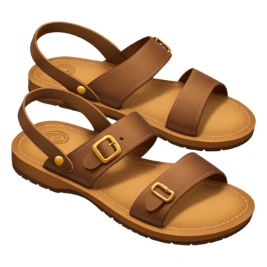 sole of a sandal, emoji style sticker