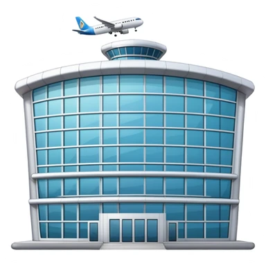 airport building sticker