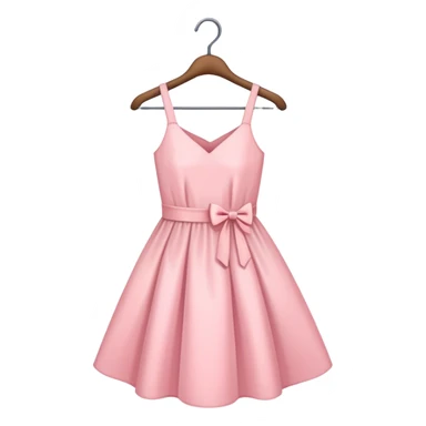 pastel pink spring dress on hanger sticker