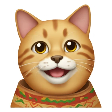 Enchilada cat sticker