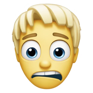 inside out 2 embarrassment head emoji. sticker