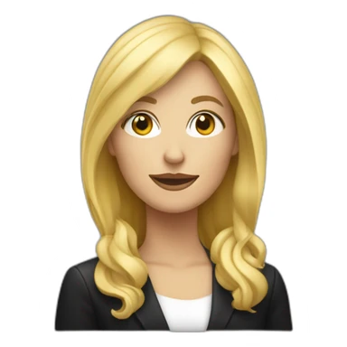 Un femme Blonde sur un canapé dans le noir sticker