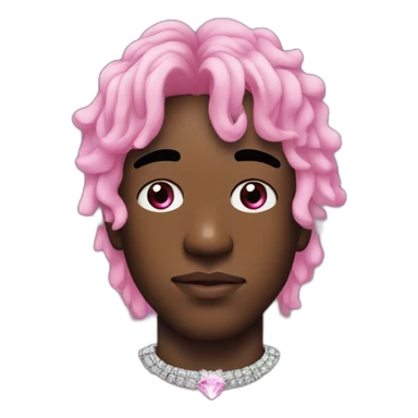 Lil Uzi vert with pink diamond in forehead sticker